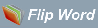 flip word logo